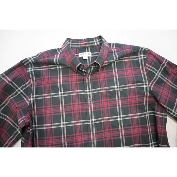 ORVIS Country Shirt Rugged Plaid Button Up Long Sleeve Mens Size 2XL XXL - Picture 5 of 7
